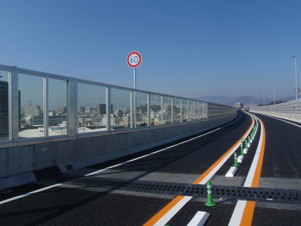 高速２号線道路付属物設置工事　平成22年7月